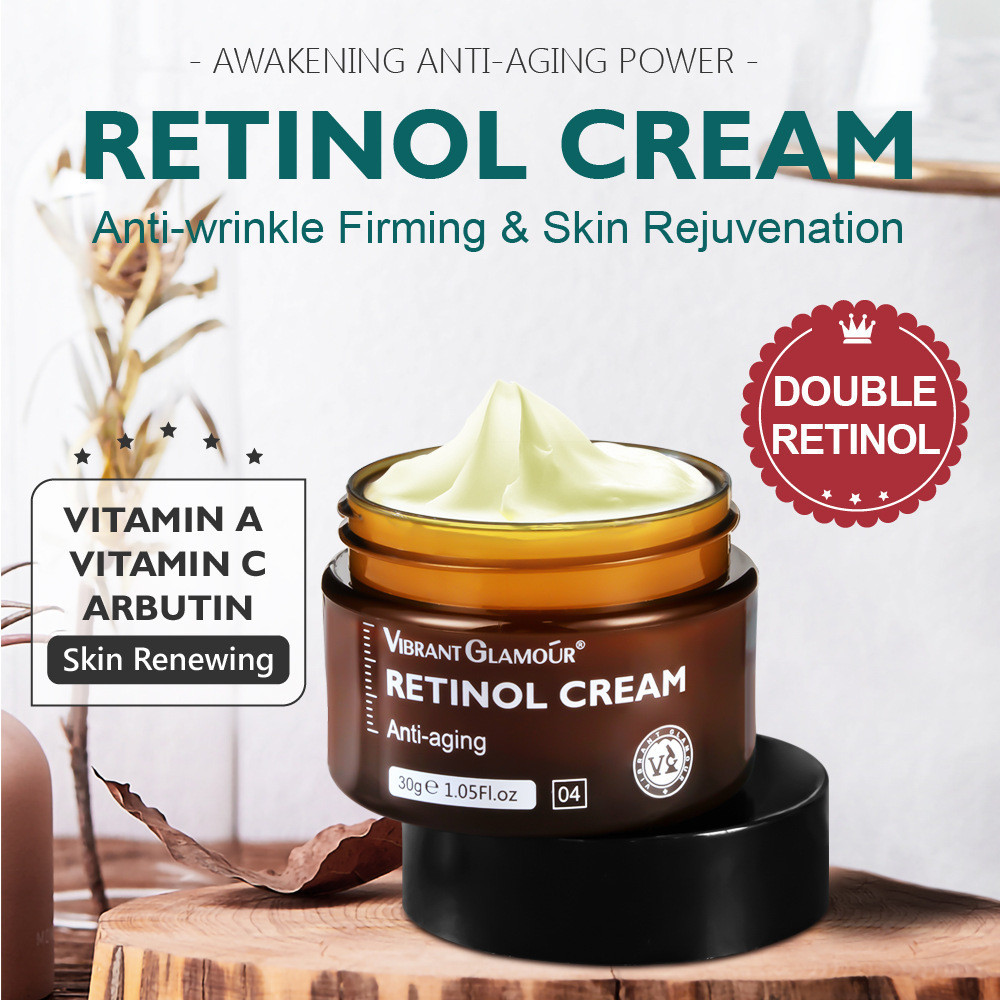 Retinol Face Cream Hydrating Brightening Elastic A-Alcohol Night Cream ผลิตภัณฑ์ดูแลผิว 2025.5.14