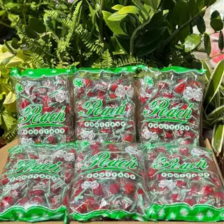 ท้อแดง (ลูกพีชแช่อิ่ม) ตราFruitasy หวานอมเปรี้ยว เนื้อกรอบ ไร้เมล็ด เต็มคำ สด ใหม่ ผลไม้อบแห้ง