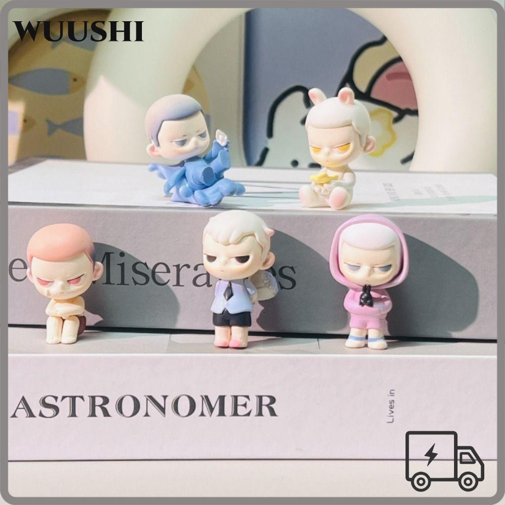 WUSHI KUBO Breathing in Series เครื่องประดับ, POPBEAN POPMART อะนิเมะตัวเลขตุ๊กตา, น่ารัก Mini Zsiga