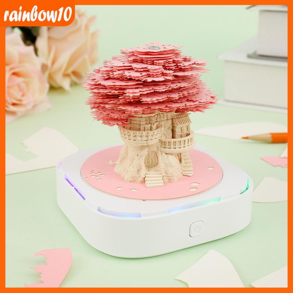 3D ปฏิทินตั้งโต๊ะ Creative 3D Memo Pad ตกแต่ง 3D Art ปฏิทินพร้อมไฟ LED Tear Away 3D Memo Pad ปฏิทิน 