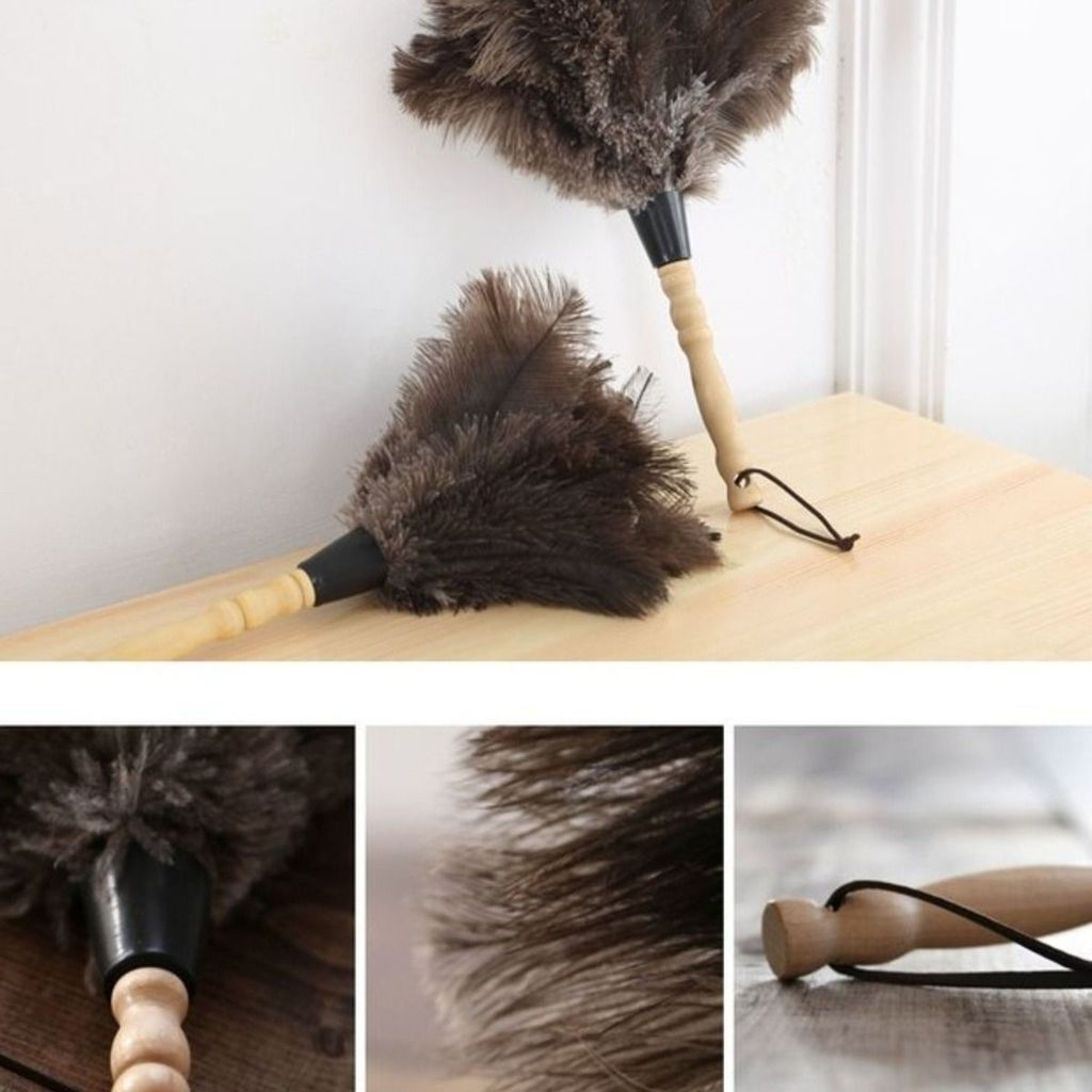 New Product#Ostrich Feather Duster for Wedding and Home Use, Non-Shedding Dust Removal, Soft African