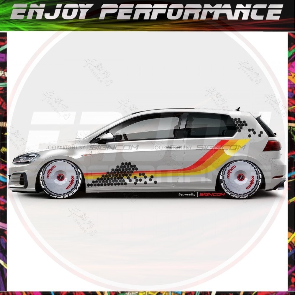 JDM สติกเกอร์รถรายละเอียดภายนอกสติกเกอร์รถสําหรับ Ford Focus 2 3 1 MK2 MK3 MK1 Suzuki Swift Racing J