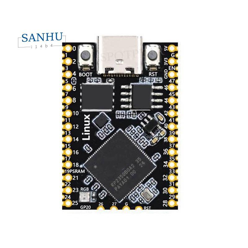 สําหรับ 2 RP2350B สําหรับ Linux Mini Development Board Full 48 GPIOs เอาต์พุต PSRAM-8 MB สําหรับ Lin