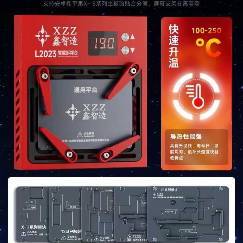 แม่พิมพ์แยกหลักสําหรับโทรศัพท์ Odd พร้อมฐานความร้อน รหัส XZZ L2023 15-16 - คุณภาพของ Apple