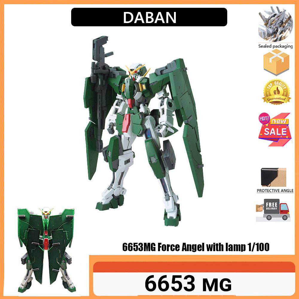 Daban 6653 6653 MG1: 100 Force Angel Model Assembly Model with Light Glue Sticker
