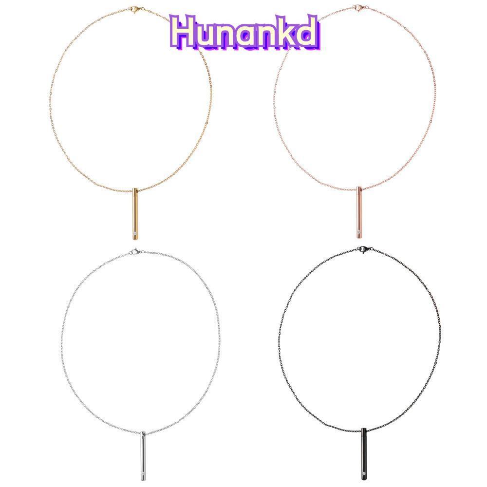 HUAN น้ําหอม Vial สร้อยคอโซ่ยาว สไตล์เรียบง่าย