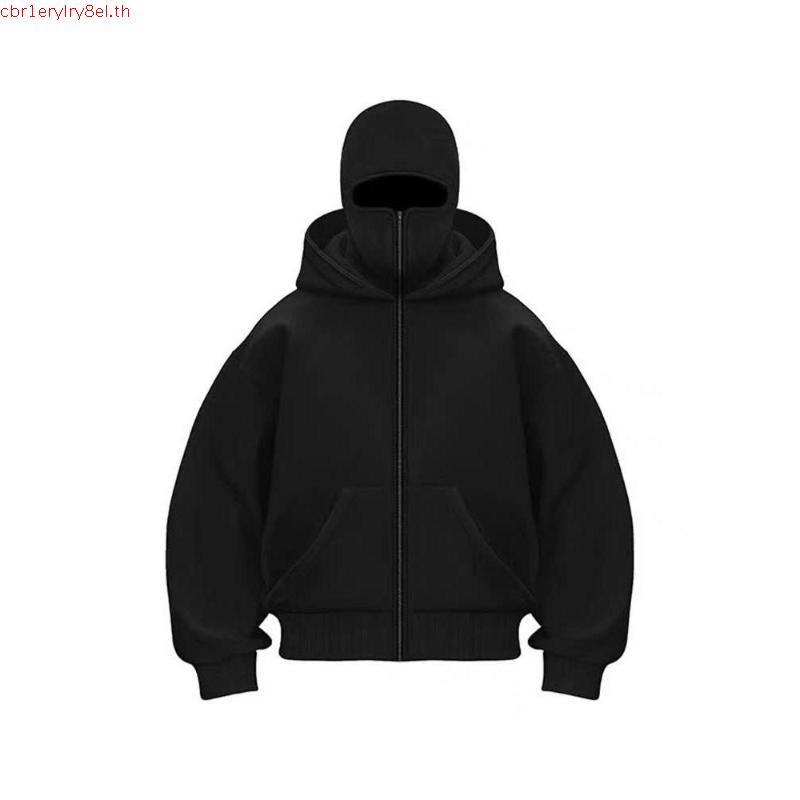 ล่าสุด Boxy Balaclava Hoodie Boxy Denim Hoodie Unisex