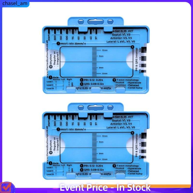 chase112PCS ECG 7 Step Ruler ECG 7 Step Ruler สําหรับ ECG 7 Step Ruler ไม้บรรทัด, แบบพกพา ECG Assess