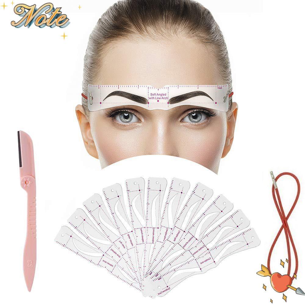 NOTEE Eyebrow Shaper Kit เครื่องสําอางแบบใช้ซ้ําได้ DIY Grooming Eyebrow Razor