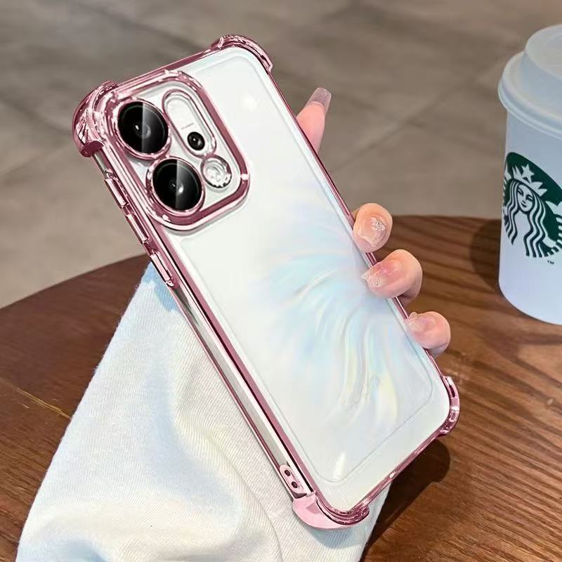 เคส VIVO Y21D Y400 X200 FE X300 X300 Pro IQOO 15 IQOO NEO 11 สี่มุมป้องกันการล่มสลายป้องกันกล้องซิลิโคนอ่อนนุ่ม