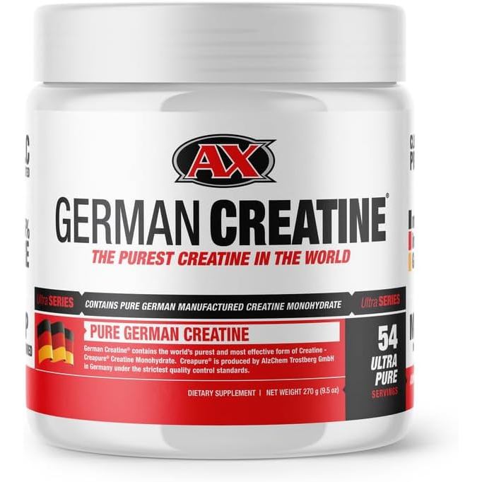 GermanCreatine-MicronizedCreatineMonohydratePowder,99.99%PureCreapureforGrowth,Strength&Performance,