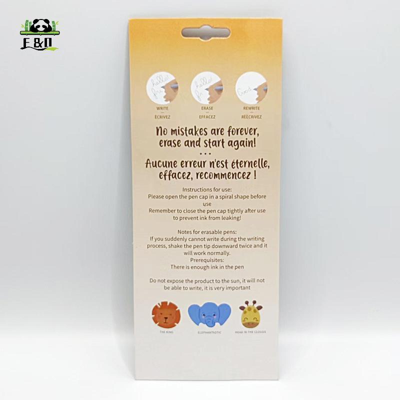 [F&O] 3 ชิ้น/เซ็ตสร้างสรรค์การ์ตูน Erasable ปากกาเจลชุดล้างทําความสะอาดได้จับ Erasable Refills Rod ก
