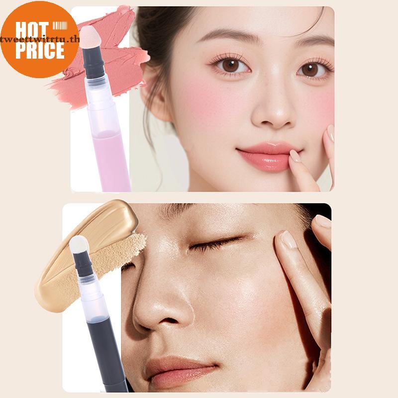 TRTU 3ml Twist ปากกาหลอดที่ว่างเปล่าด้วยฟองน้ําเคล็ดลับเครื่องสําอางค์คอนเทนเนอร์ปากกา Lip Gloss Tub