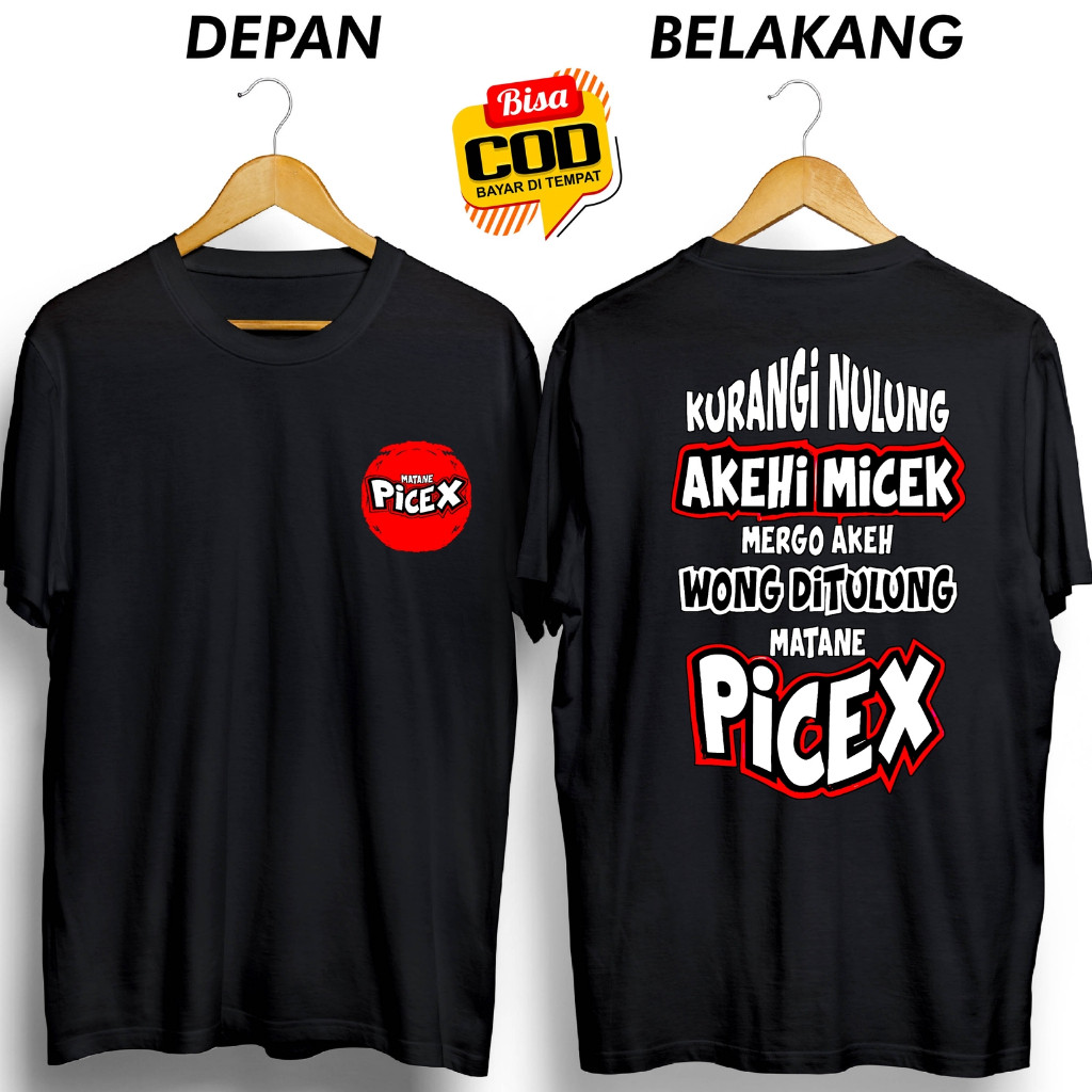 เสื้อยืด MATANE PICEK LESS NULUNG AKEHI MICEK ROUND