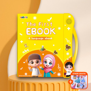 Habibi E-Book Muslim Edukatif Anak 3+ | 4 Bahasa, Membaca, Mendengar, Menulis, Mudah Menghafal, Asmaul Husna, Huruf Alfabet, Doa Harian, Pelafalan Huruf Hijaiyah Interaktif Lengkap dalam 1 buku !