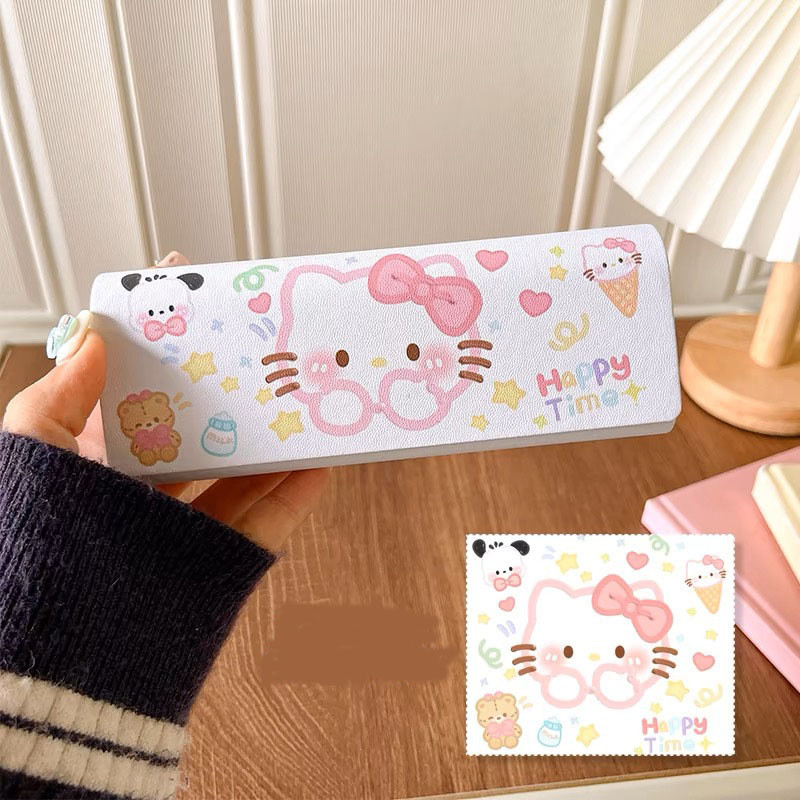 กล่องใส่แว่นตาแม่เหล็ก Sanrio Hello Kitty, Cinnamoroll, Kuromi และ Pochacco สไตล์คาวาอิ ราคา ถูกที่สุด ดีลบีเคเค แกลเลอรีภาพที่ 7