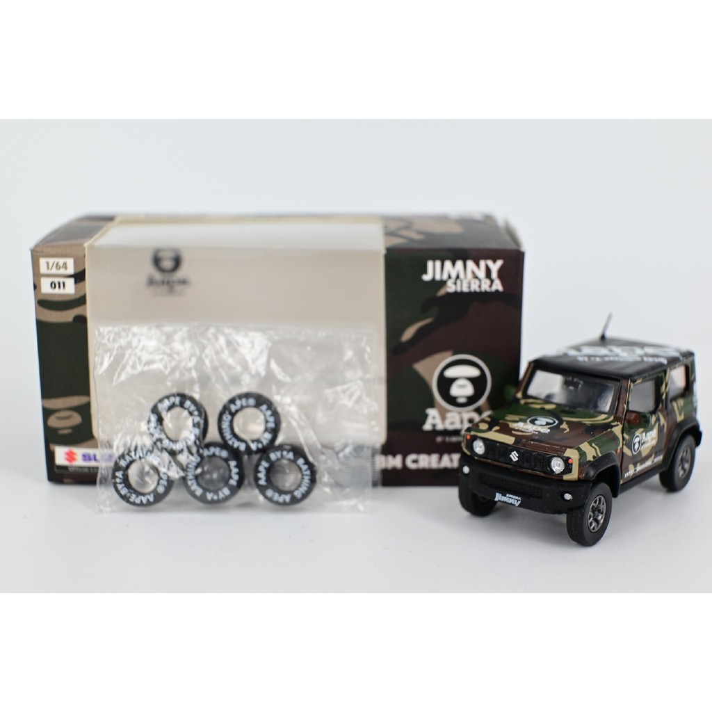 BMC 1/64 SUZUKI Jimny JB74 SUZUKI Jimny Off-Road Jeep Japanese Street Wear Aape Coating, with Modifi