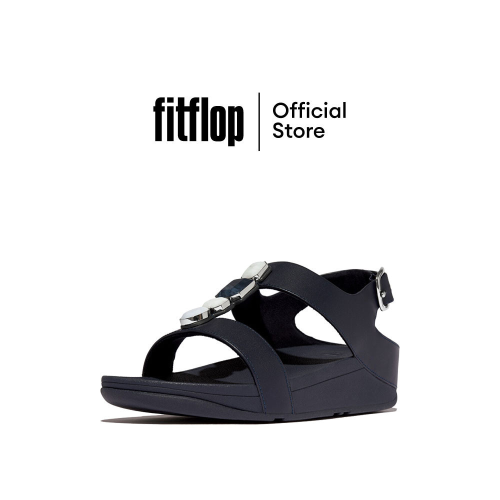 FITFLOP FINO MULTI-STONE LEATHER B/S รองเท้าแตะแบบรัดส้นผู้หญิง รุ่น IU7-399 สี 