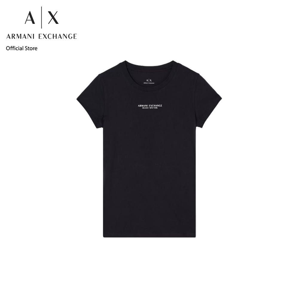 Armani Exchange เสื้อยืดผู้หญิง รุ่น XW001455-AF10356-MC021 - สีดำ