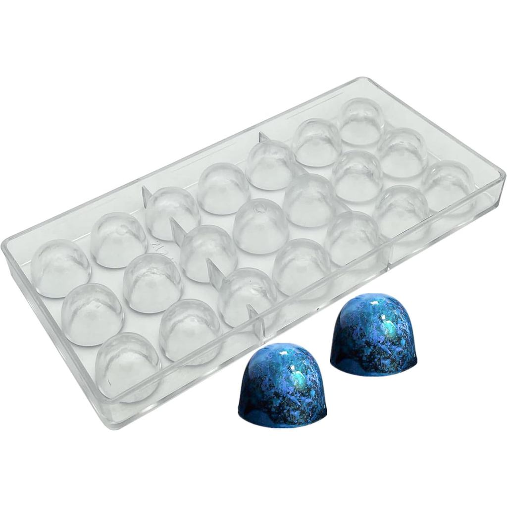 Goldbaking Bell Shape ช็อกโกแลต Bonbon แม่พิมพ์โพลีคาร์บอเนต Truffle Mould โฮมเมดช็อกโกแลต Covered C