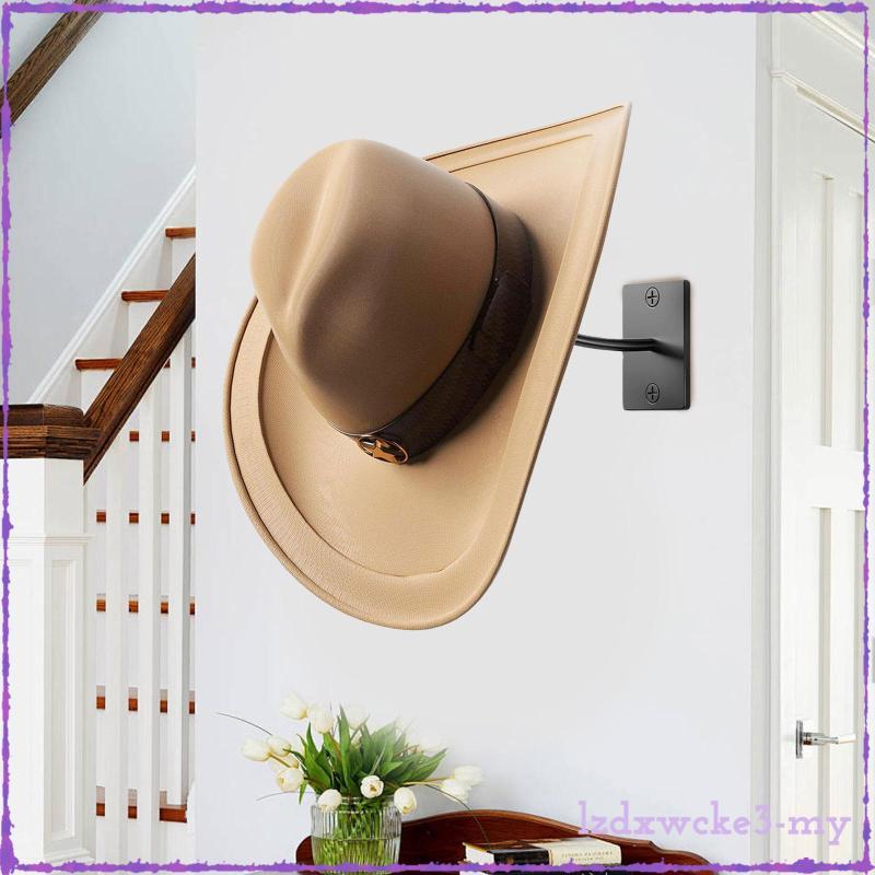 [LzdxwckefaMY] Cap Rack Wall Mount Hat Hook หมวกกันน็อค Rack Holder สําหรับหมวกคาวบอยซักรีด Storeroo