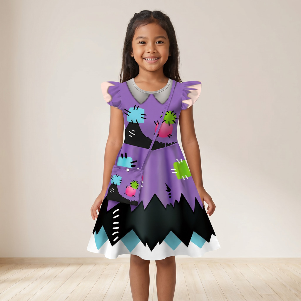 Lily สีม่วง Poppy Playtime คอสเพลย์ชุดฮาโลวีนบทบาทเล่นสําหรับสาววันเกิด Giftay ของขวัญ