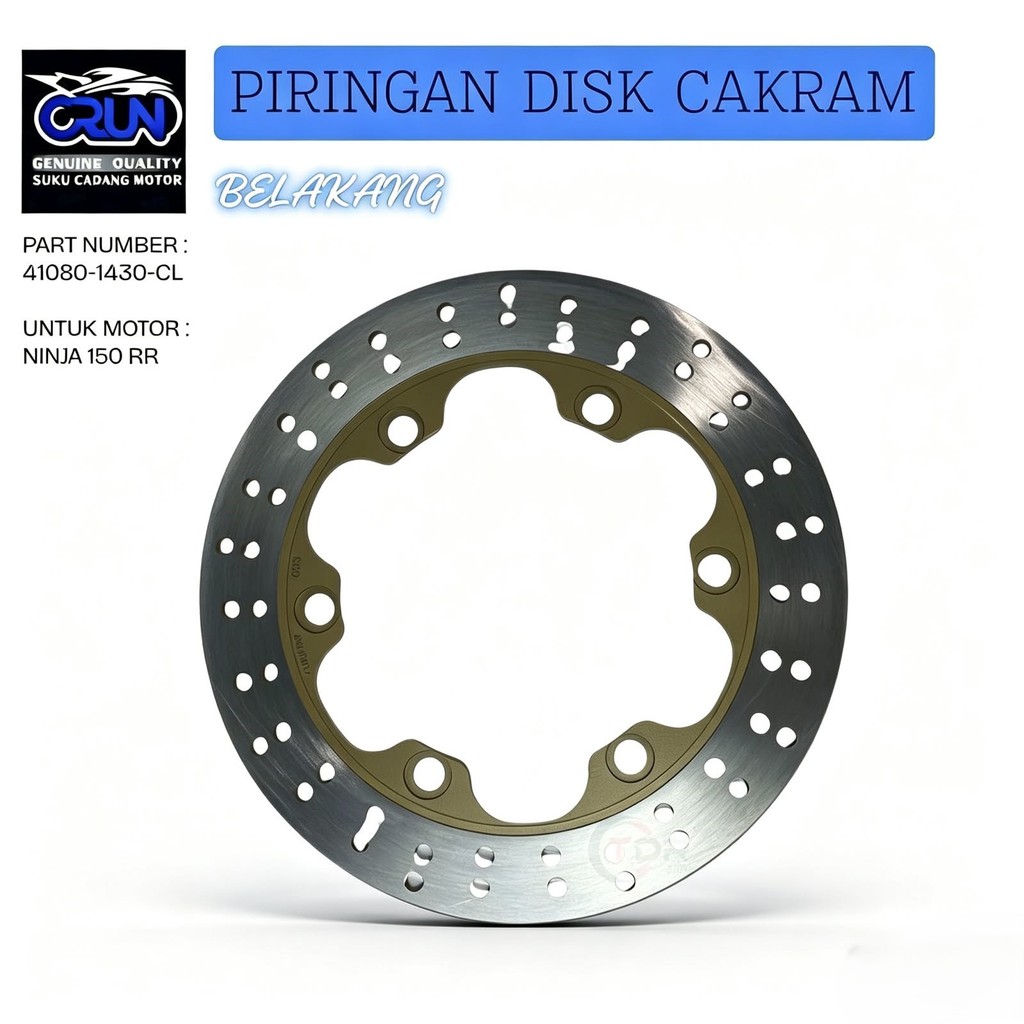 41080-1430-CL แผ่นด้านหลังแผ่น Kawasaki NINJA 150 RR CRUN