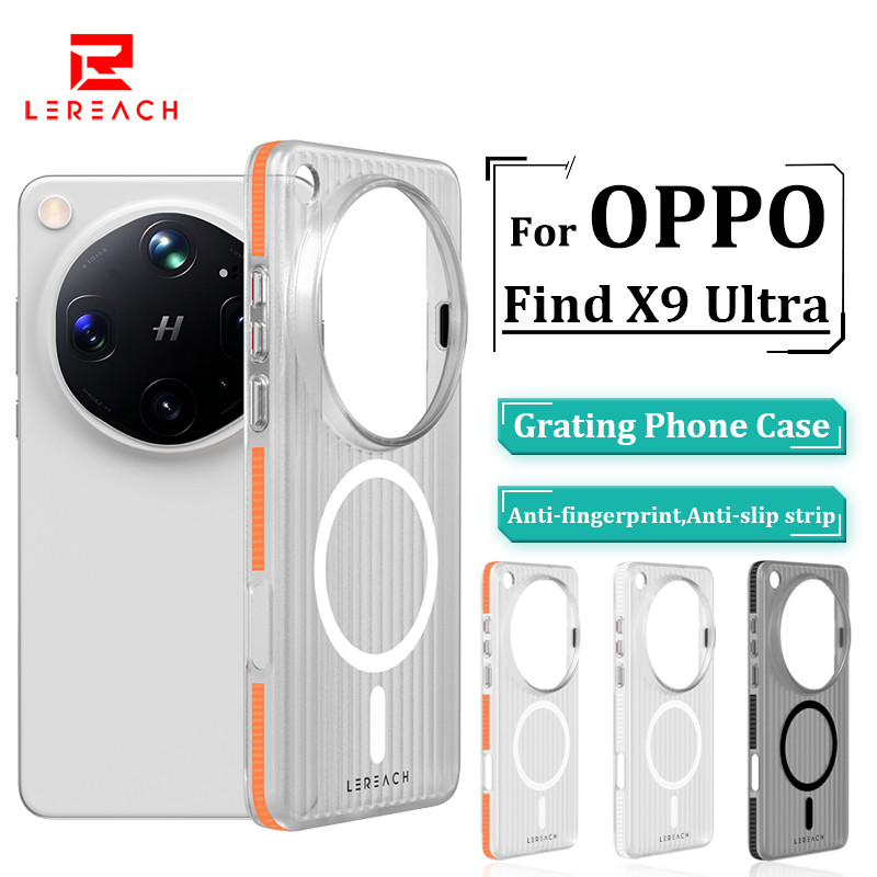 Lereach เคสแม่เหล็กสําหรับ OPPO Find X9 เคสโทรศัพท์ป้องกันรอยขีดข่วนกันกระแทกเป็นพิเศษฝาหลัง
