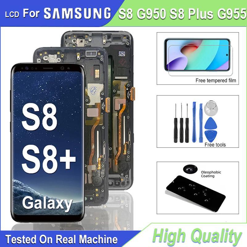 คุณภาพสูง LCD สําหรับ Samsung S8 G950 G950F LCD Touch Screen Digitizer Assembly สําหรับ Samsung S8 P