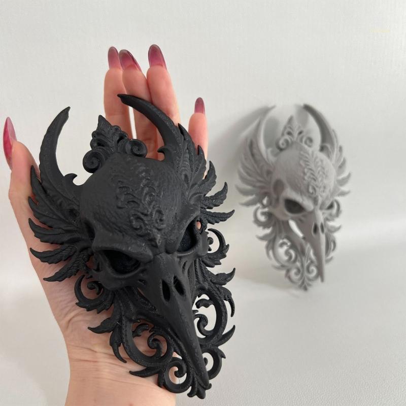 QQ* Gothic Skull Wall ตกแต่งออกแบบสําหรับ Home Bar Gothic ตกแต่ง