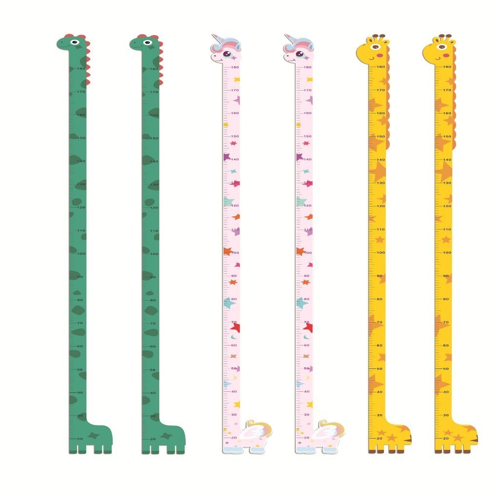 Novelyn สติ๊กเกอร์วัดส่วนสูง PVC.กันน้ำ สติ๊กเกอร์ติดผนัง Wall Sticker ที่วัดส่วนสูงเด็ก 180 Cm.
