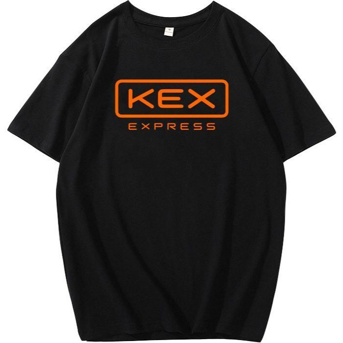 【เตรียมจัดส่ง】 kex เสื้อยืดสกรีนหน้าอก kex รูปแบบโลโก้ สกรีนโลโก้แบบใหม่