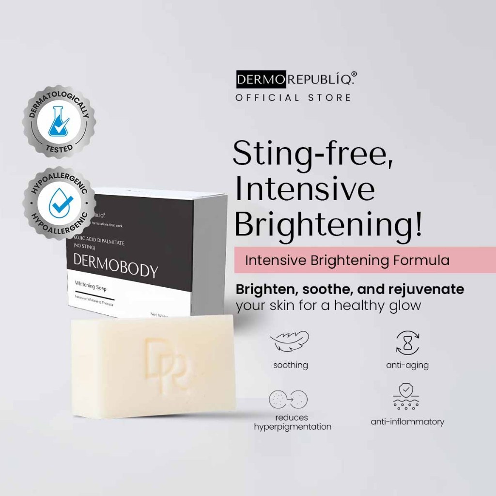 DermoBody Kojic Acid Dipalmitate No Sting Brightening Body Bar Soap