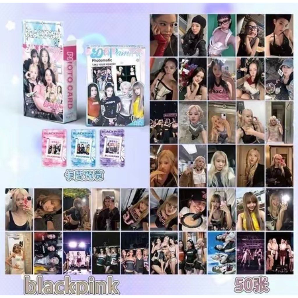 [KH] BL4K.P1NK 50 HOLOGRAM PHOTOCARD LOMO CARD การ์ดรูปถ่าย KPOP LOMOCARD KPOPERS PHOTOCARD