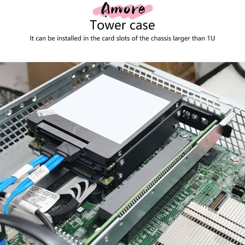 Amore ที่มีประสิทธิภาพ Cooling SSD HDD Bracket SSD HDD Holder สําหรับเดสก์ท็อป PCI Card Slot