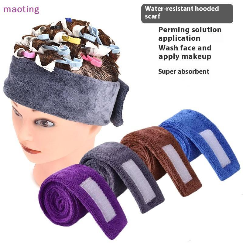 [maoying] Perm Hair Make Up Wrap Head ผ้าหัวปรับผ้าเช็ดตัว Salon Hair Dyeing แถบดูดซับสําหรับล้างหน้าช่างทําผมจัดแต่งทรงผม [MT]