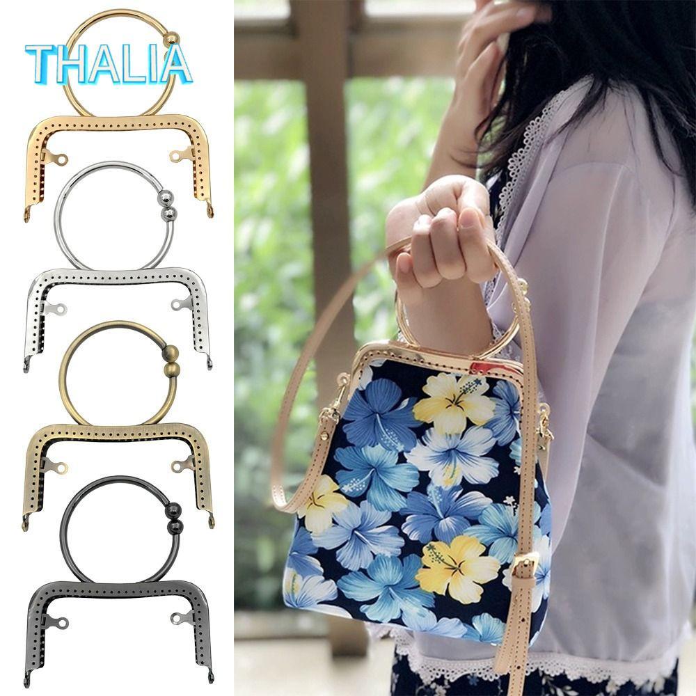 ทาเลีย‌ กรอบ Kiss Clasp กรอบโลหะวินเทจ พร้อมหัวเข็มขัด สําหรับ DIY Craft