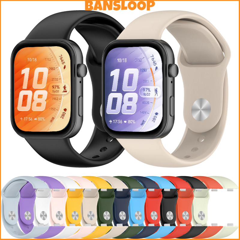 สายยางอ่อน for Huawei Watch Fit 5 4 3 / 5 Pro / 4 Pro กีฬาซิลิโคนเปลี่ยนสายรัดข้อมือปรับได้อุปกรณ์เสริมสร้อยข้อมือ