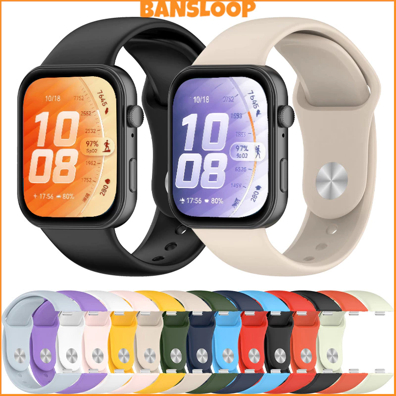 สายยางอ่อน for Huawei Watch Fit 5 4 3 / 5 Pro / 4 Pro กีฬาซิลิโคนเปลี่ยนสายรัดข้อมือปรับได้อุปกรณ์เสริมสร้อยข้อมือ