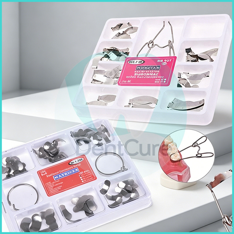 ชุดเมทริกซ์ทันตกรรม Dental Matrix Band แบบแบ่งส่วน เบอร์ No.1398 & Saddle No.1330 มาพร้อมสปริงคลิป