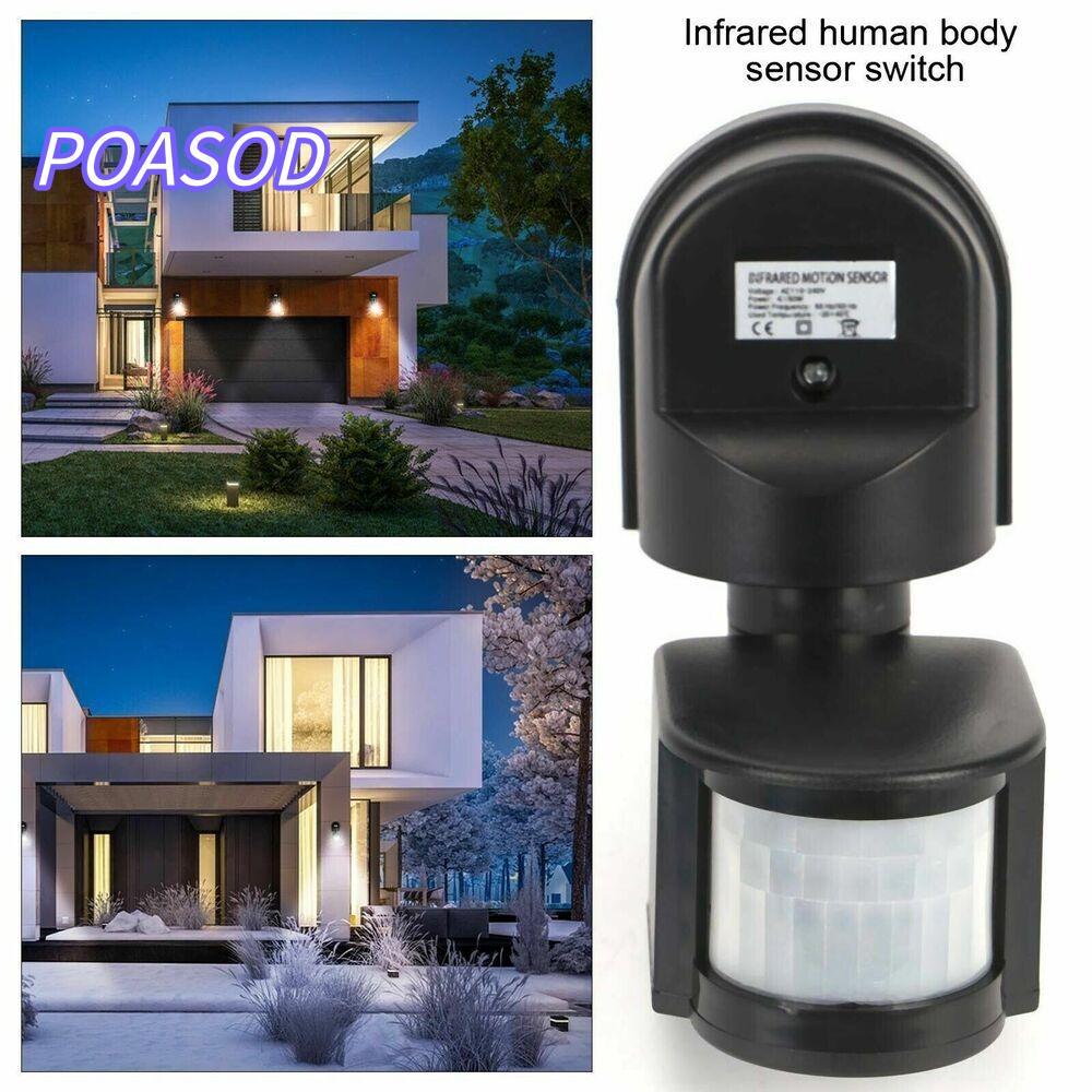 MAYSHOW ไฟ LED PIR อินฟราเรด 220V เครื่องตรวจจับการเคลื่อนไหวอัตโนมัติ