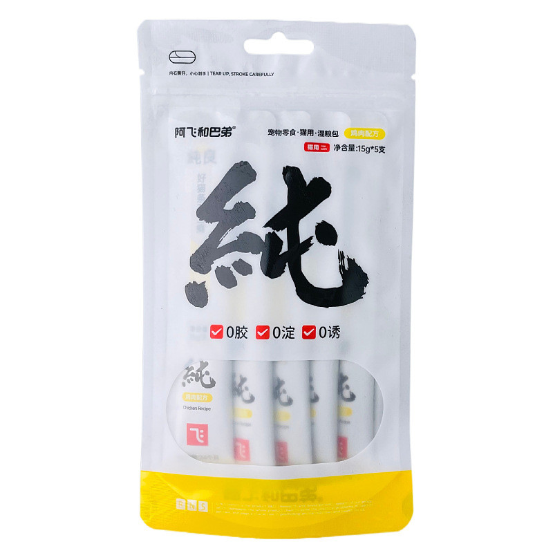 A Feihe Buddy Pure Strips Cat Strips ขนมแมว แมวผู้ใหญ่ ลูกแมว Hydrating มีคุณค่าทางโภชนาการหนา ขนมแม