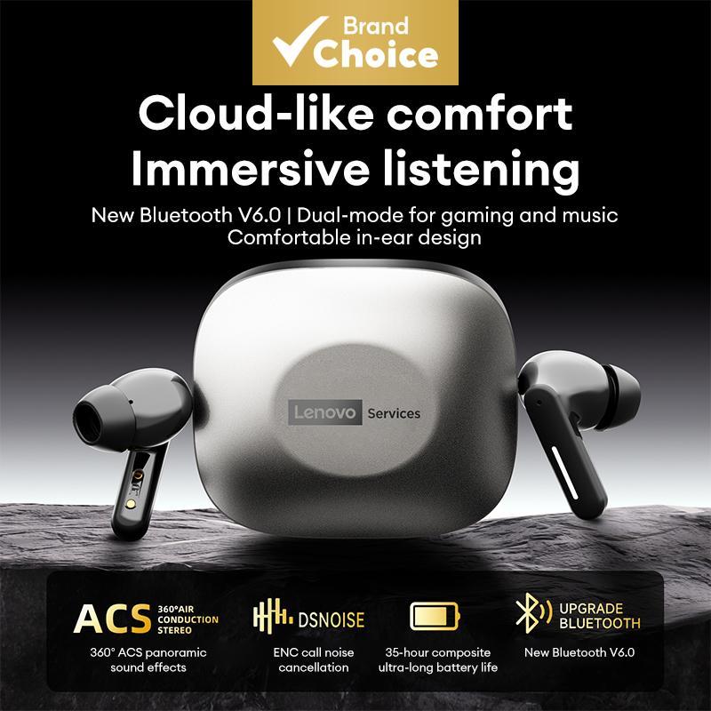 หูฟังบลูทูธ Lenovo LE209 ตัดเสียงรบกวน เสียงไฮไฟ แบตเตอรี่อึด สําหรับโทรศัพท์