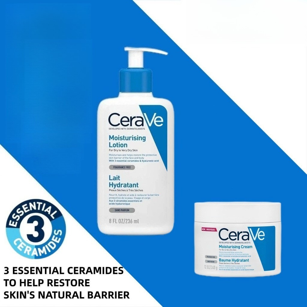 Cerave Moisturising Lotion &  Moisturising Cream Moisturizer For Glass Skin CeraVe Moisturizing Crea