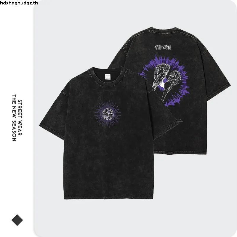 [ZUER] Mahito Jihei Endonka - Jujutsu Collection เสื้อโอเวอไซส์ผ้าฟอกวินเทจ Cotton 100% สกรีน DTG