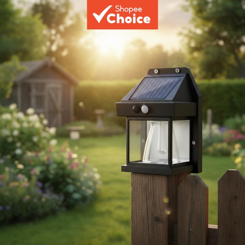 ไฟติดผนัง LED RXC1090 พลังงานแสงอาทิตย์ ตรวจจับความเคลื่อนไหว IPX65 อายุการใช้งานแบตเตอรี่ยาวนาน