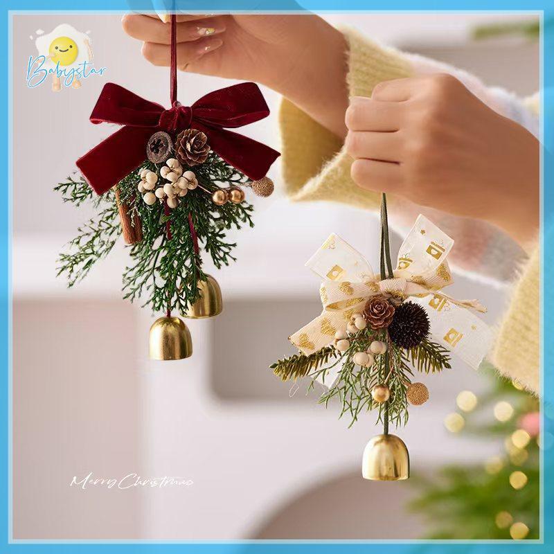 [ร้อน-ที] เครื่องประดับคริสต์มาสระฆังคริสต์มาสจี้พวงมาลัยเครื่องประดับต้นคริสต์มาสบรรยากาศฉากจี้ [ใหม่]