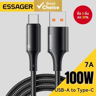 Essager Usb To Type C Cable อัพเกรด 7A สายไฟข ้ อมูลกระแสไฟส…