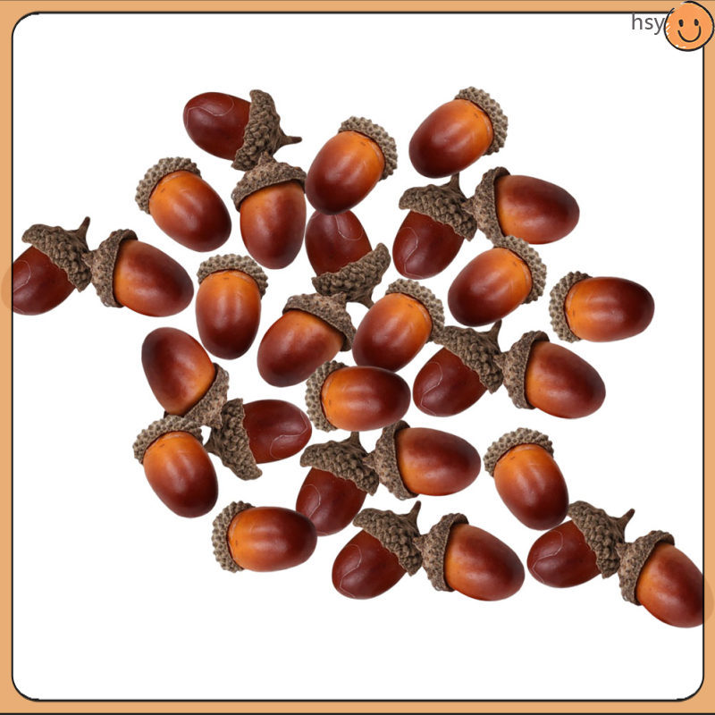 30 ชิ้นประดิษฐ์ Acorns สําหรับตกแต่งบ้านคละสีโฟมพลาสติกพวงหรีดทําวัสดุ huyisheng