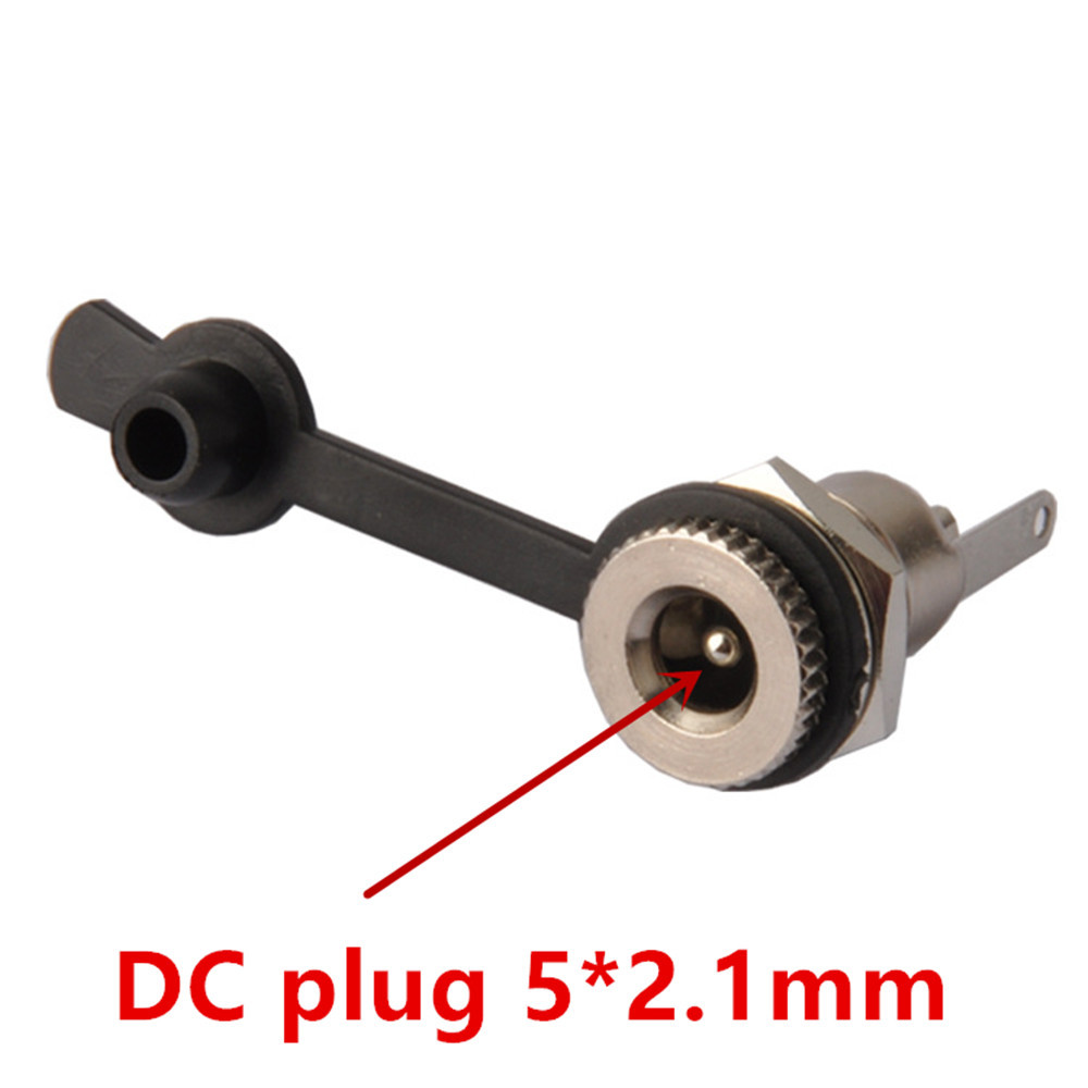 5 ชิ้น/เซ็ต DC099 5.5 มม.x 2.1 มม.DC Power Jack Socket หญิงแผง Mount Connector โลหะ 5.5*2.1